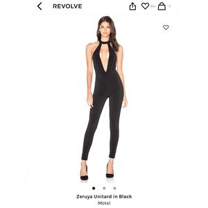 MOTEL - Zeruya Unitard in Black. S. REVOLVE.
